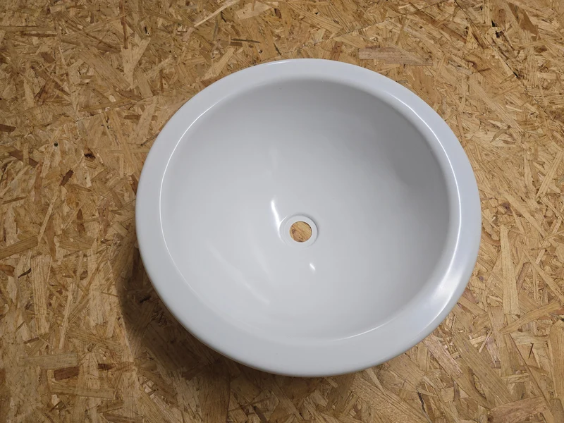 Waschbecken / Lavabo / Spülbecken / Spüle / Brünneli - rund 300 mm, weiss