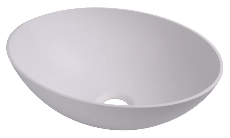 Waschbecken oval weiss, Maß: 350x256mm H135mm