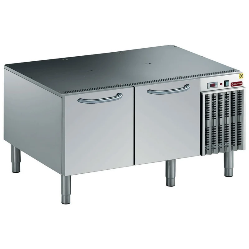 Profi Unterbaukühltisch mit 2 Schubladen , 120 cm , Edelstahl, N22/BR2T12-R2