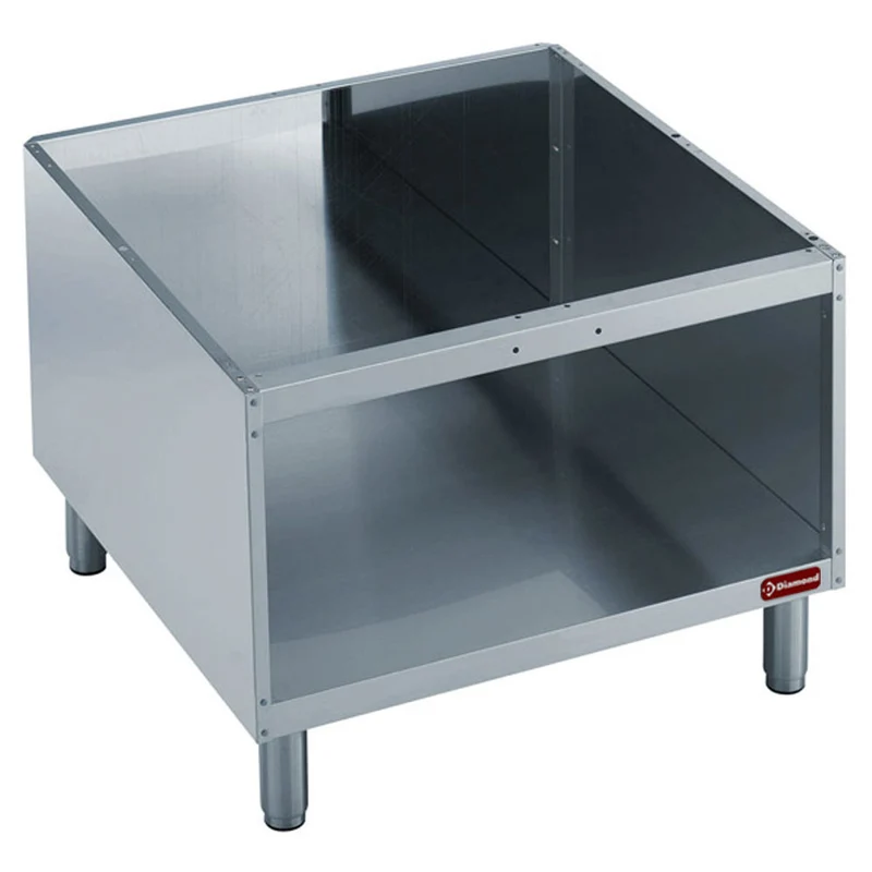 Offener Unterbau aus Edelstahl , 120 cm breit, N22/BA12-N
