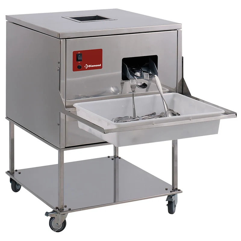 Professionelle Besteckpoliermaschine , fahrbar , 8.000 Teile/h, MCX/7-PH