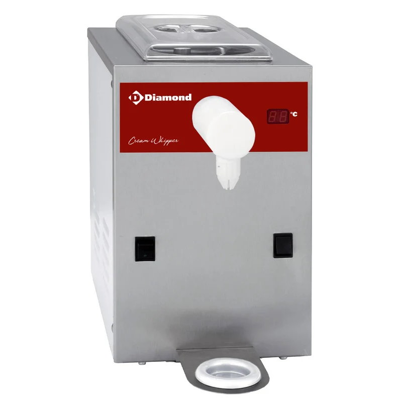 Profi Sahnemaschine gekühlt , 2 L Behälter , 100 L/h, MCV/2