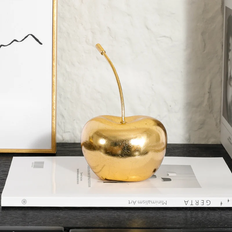 Dekorativer Goldapfel-Skulptur