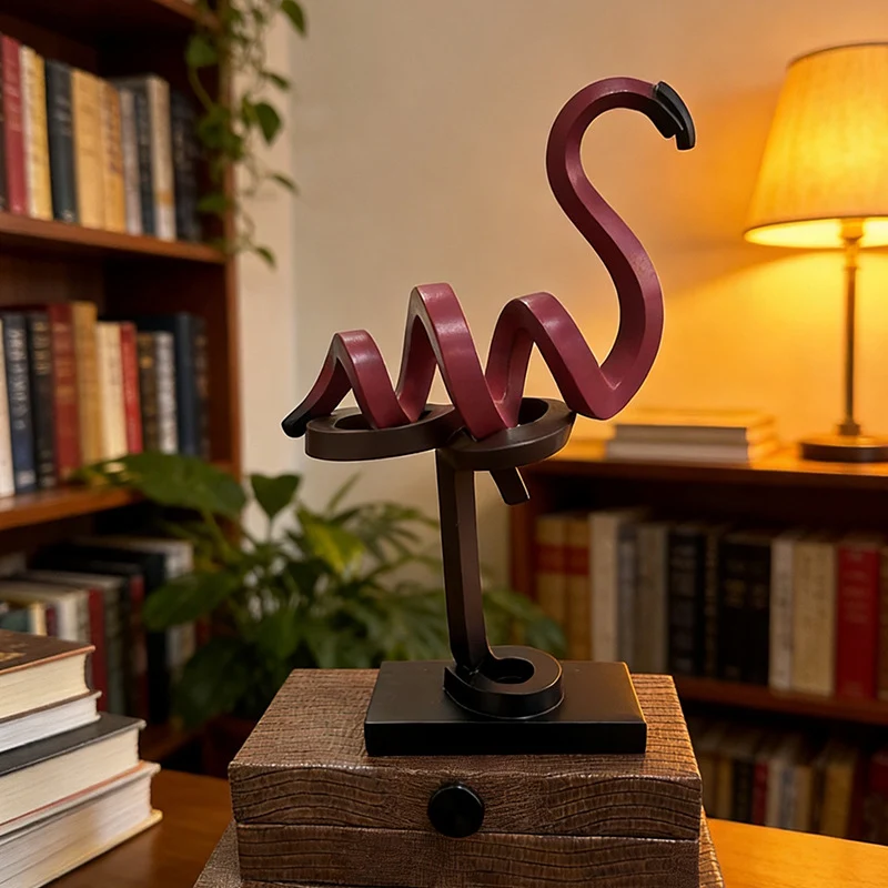 Dekorative Flamingo-Skulptur