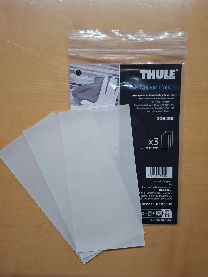 Thule Repair Patch – Reparaturset für Omnistor Markisentuch, 3 Stück