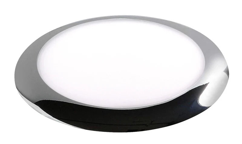 LED Wand- und Deckenleuchte Chrom – 12 V, 6,5 W, Ø 217 mm, 290 lm