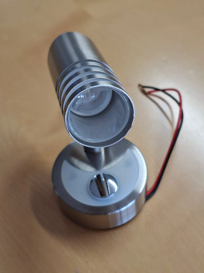 LED Spot MINI-ZEBRA 1 W – 12 V, dreh- und schwenkbar, mit Touchschalter