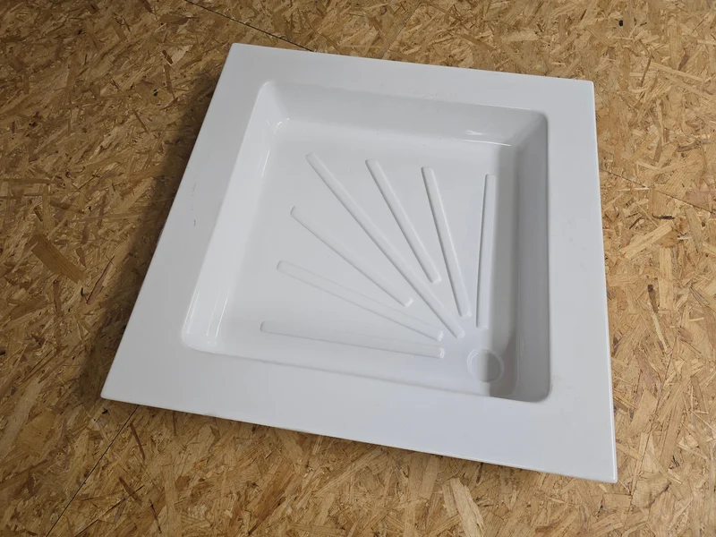 Duschwanne, Kunststoff, 665 x 665 x 80mm