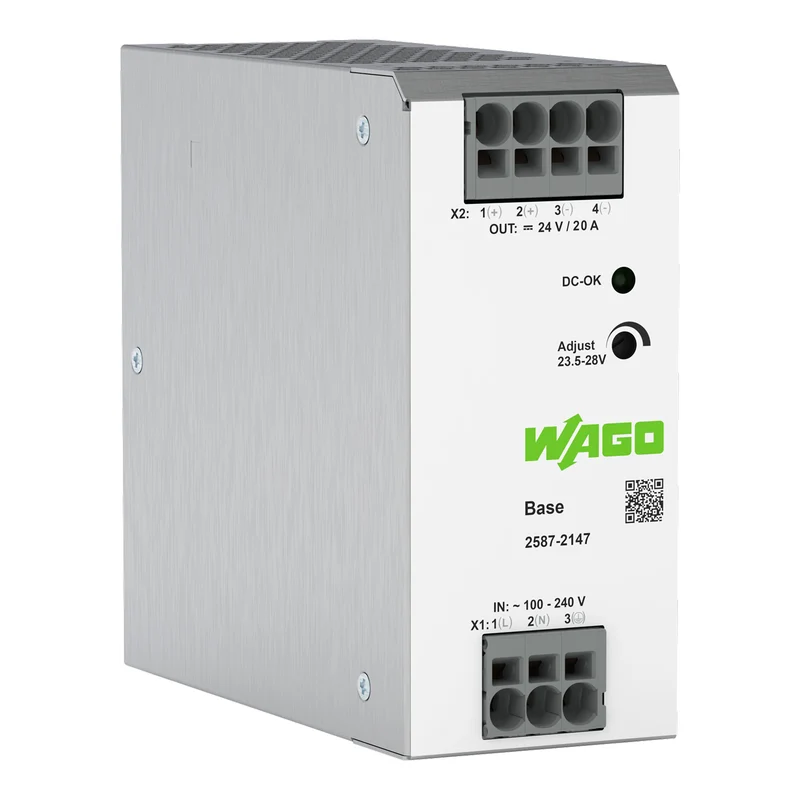 WAGO 2587-2147 Switched-Mode Power Supply 24 VDC 20 A 480 W 1-Phase