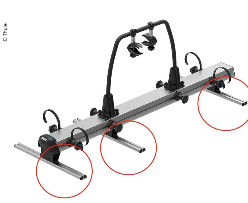 Installations-Set für VeloSlide, 70cm Montageschienen (3 Stück)
