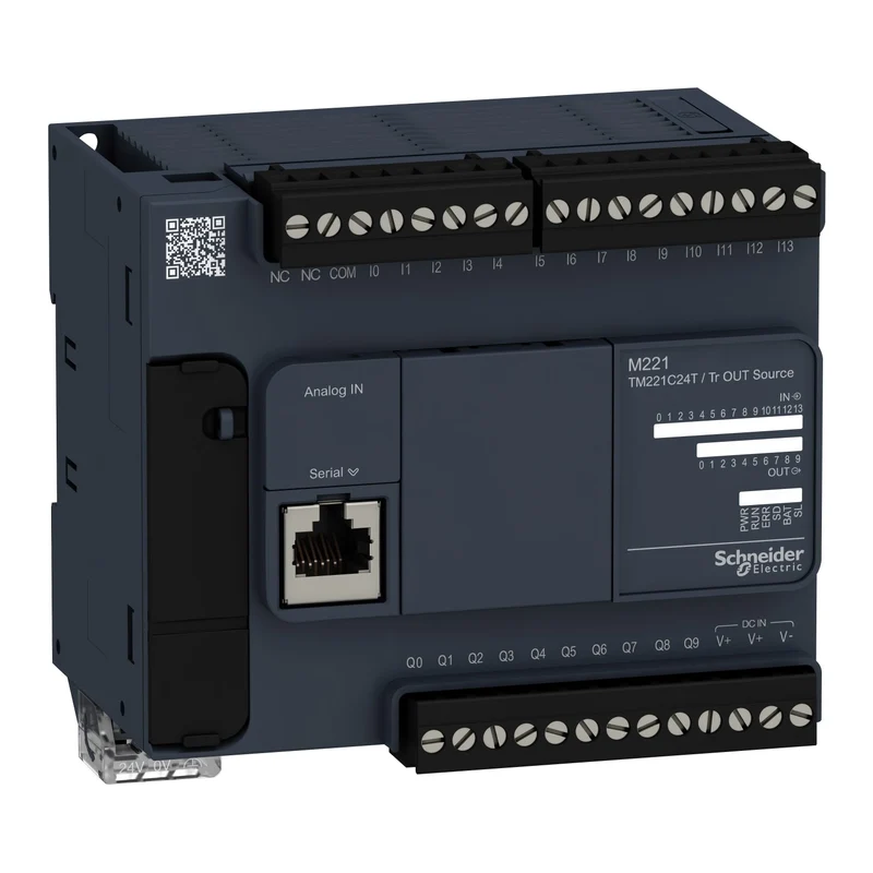 Schneider TM221C24T Modicon M221 PLC 24 I/O 24 V DC Transistor PNP
