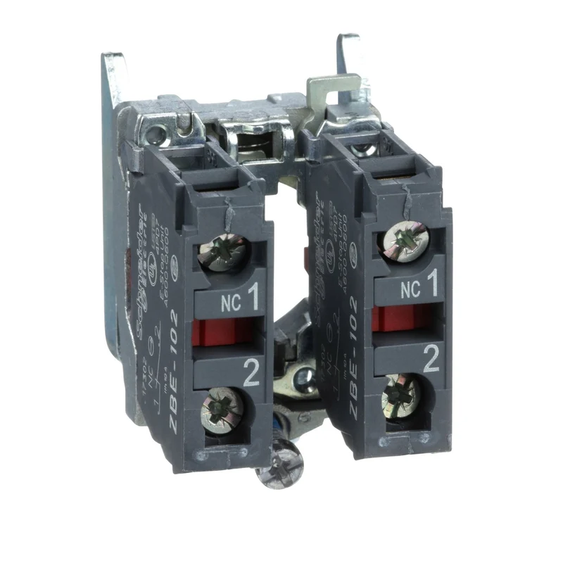 Schneider ZB4BZ104 Harmony XB4 Complete Body & Contact Block 2NC 22mm