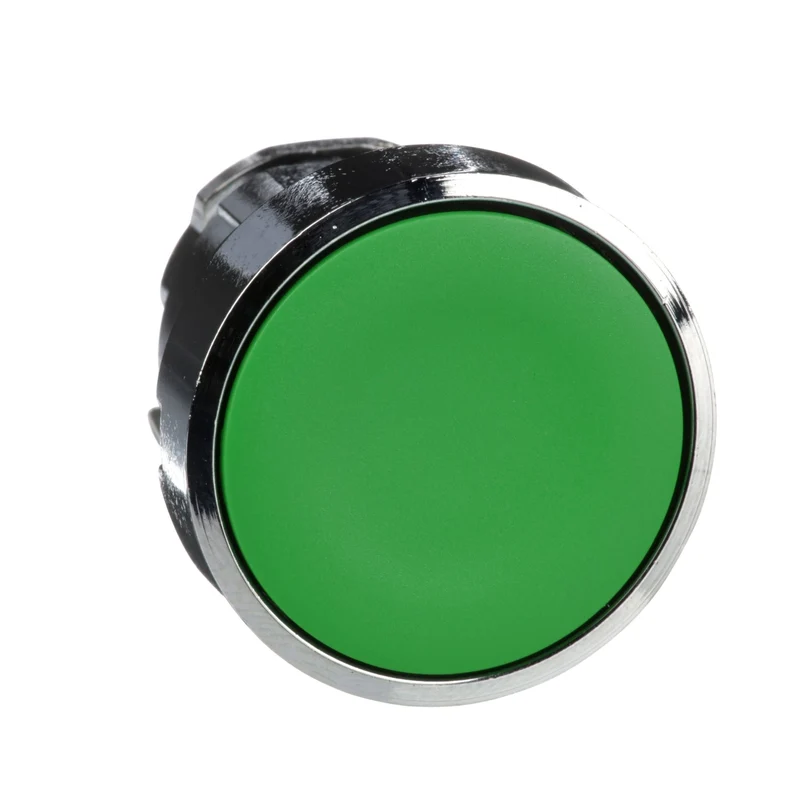 Schneider ZB4BA3 Harmony XB4 Green Flush Push-Button Head 22mm Unmarked