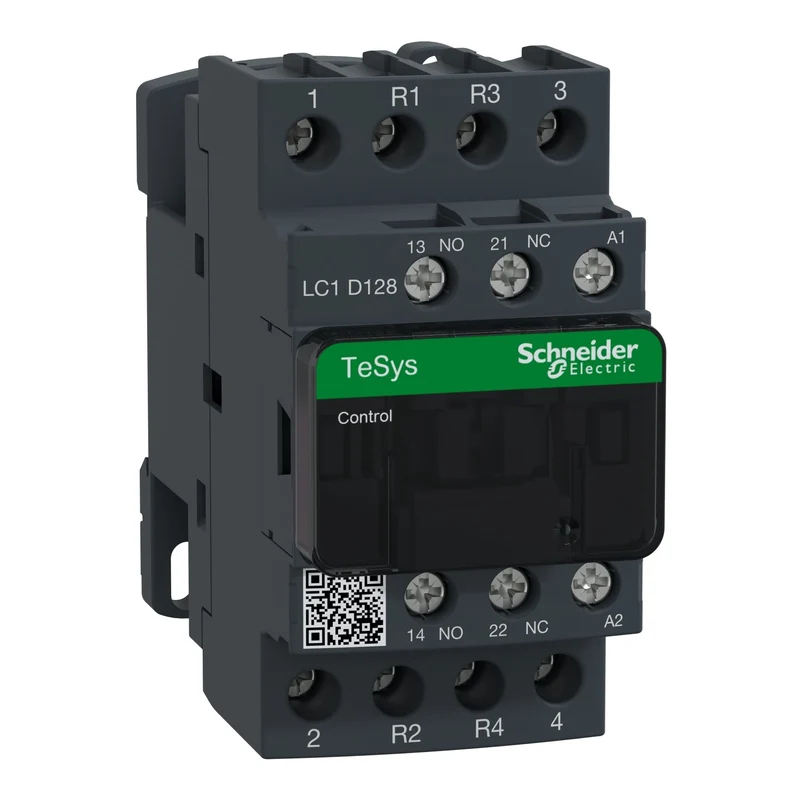 Schneider LC1D128E7 TeSys D Contactor 4P 2NO+2NC 25A 48V AC Coil