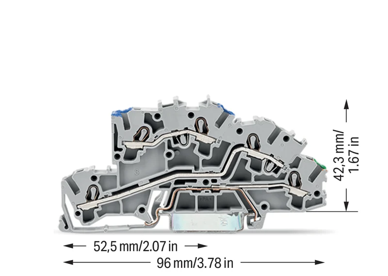 Wago 2003-7646 CAGE CLAMP Multilevel Terminal Block 2.5mm