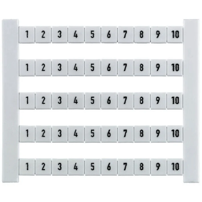Weidmuller 0518960051 DEK 6 FWZ 51-60 Dekafix Terminal marker 5x6mm, white