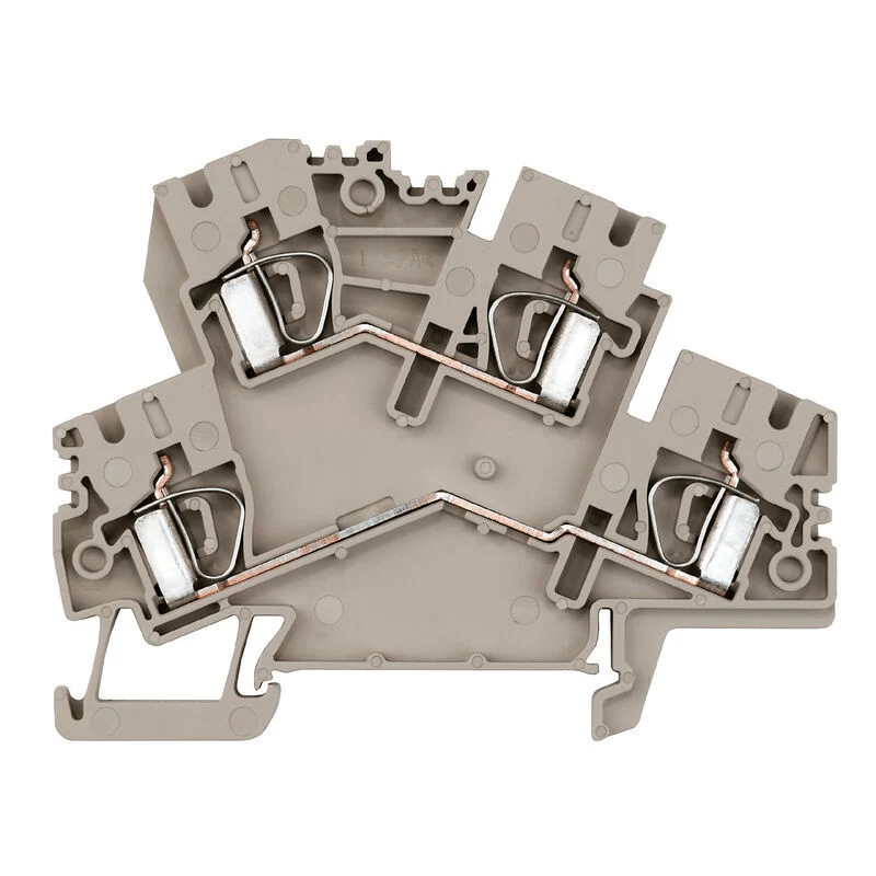 Weidmuller 8670750000 ZDK 4-2 Feed-through terminal 4 mm² 800 V 32 A, dark beige