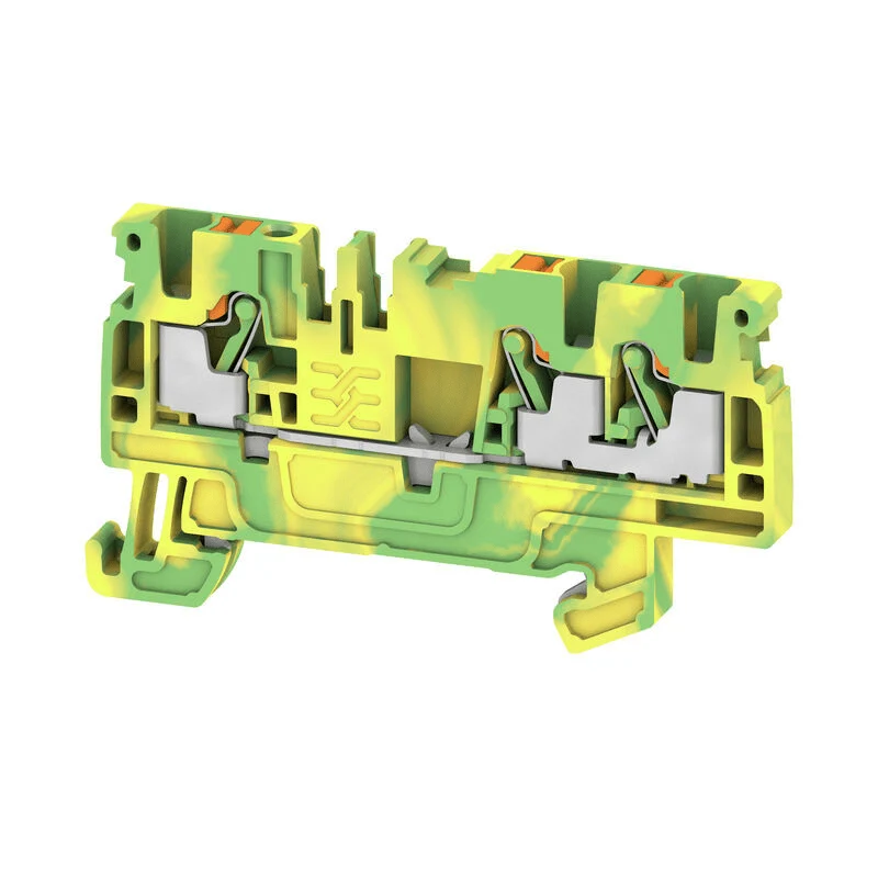 Weidmuller 1521670000 A3C 2.5 PE terminal PUSH IN 2.5mm², green/yellow
