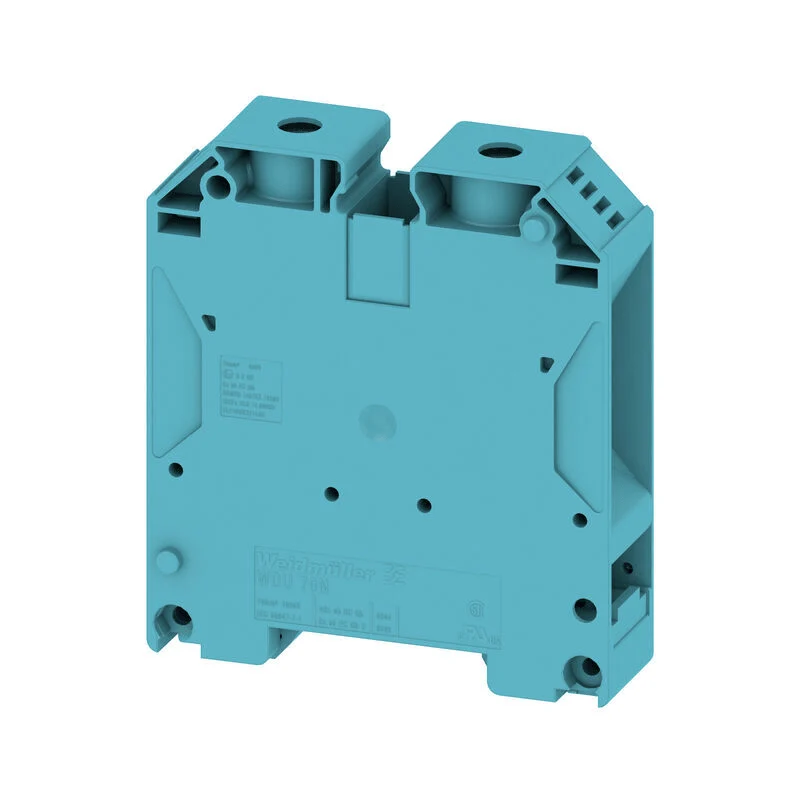 Weidmuller 9512420000 WDU 70N/35 BL Feed-through terminal 70mm² 1000V 192A, blue