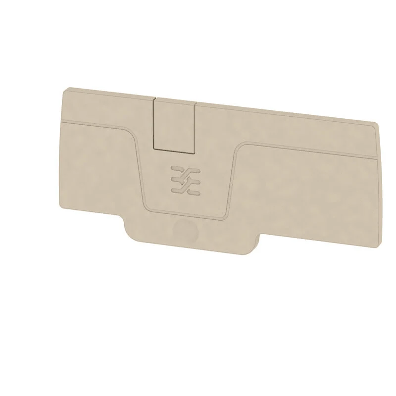 Weidmuller 2051720000 AEP 3C 4 End plate for terminals, dark beige