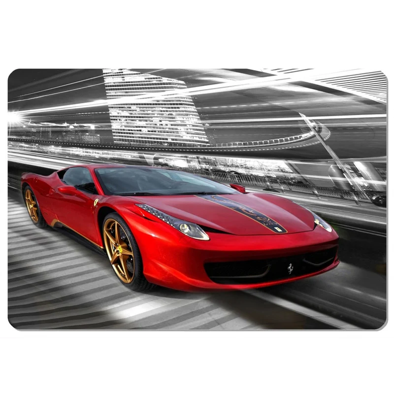 Bertoni-Schreibtischunterlage aus Filz, 50 x 70 cm, Ferrari