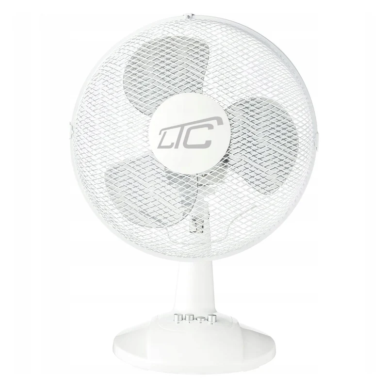 LTC Tischventilator, oszillierend, winkelverstellbar, 38W, weiß, LXWT20