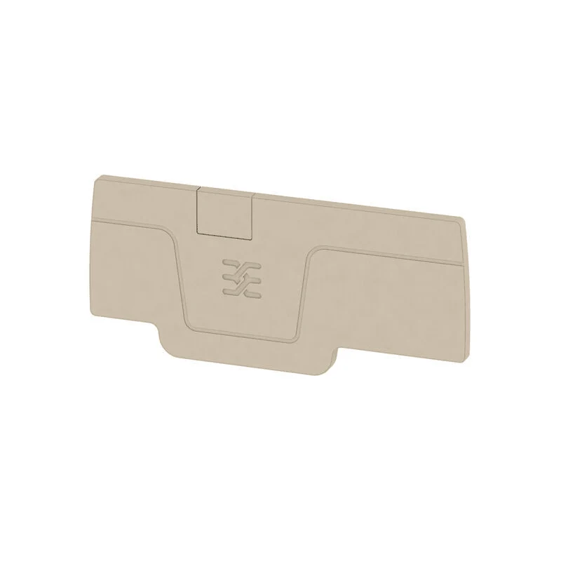 Weidmuller 1521510000 AEP 3C 2.5 End plate (terminals) 64.15mmx2.1mm, dark beige