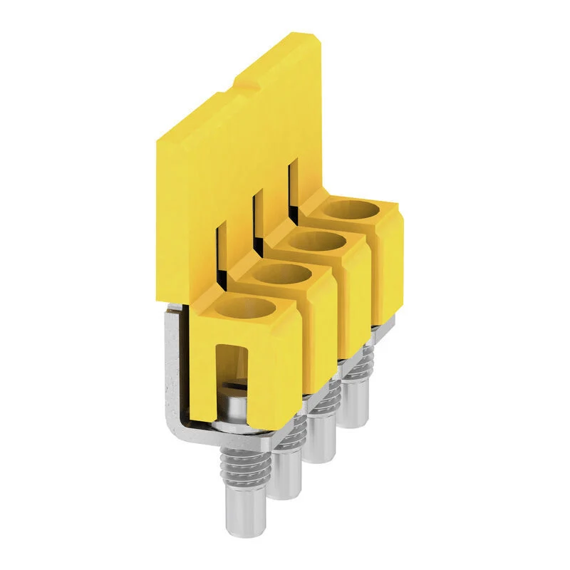 Weidmuller 1054660000 WQV 4/4 Cross-connector (terminal) 41 A 7.6 mm, yellow