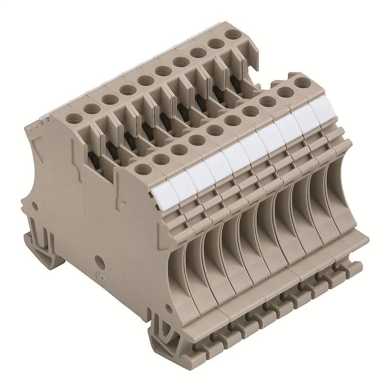 Weidmuller 1020800000 WDU 2.5/10 BEZ/NE Terminal Strip 2.5mm² 24A 500V