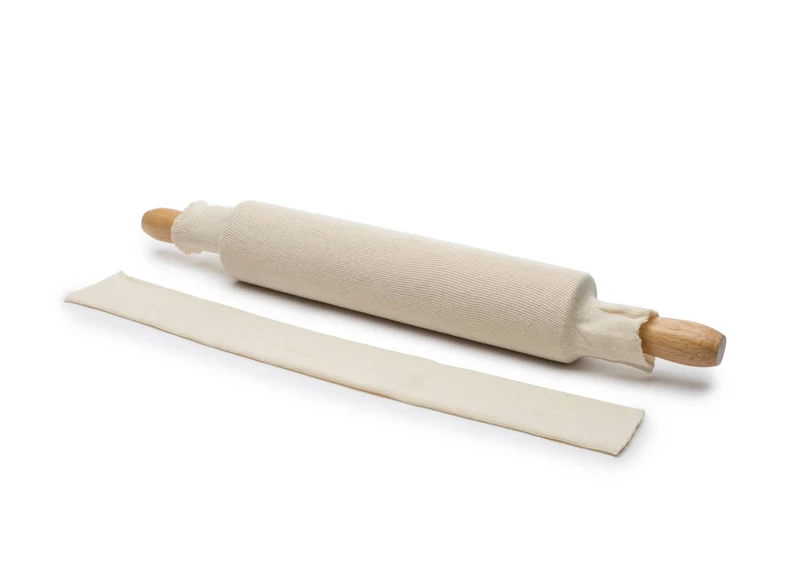 Überzug aus Baumwolle für Nudelholz, 2er-Set, 5,7 × 40,6 × 0,6 cm