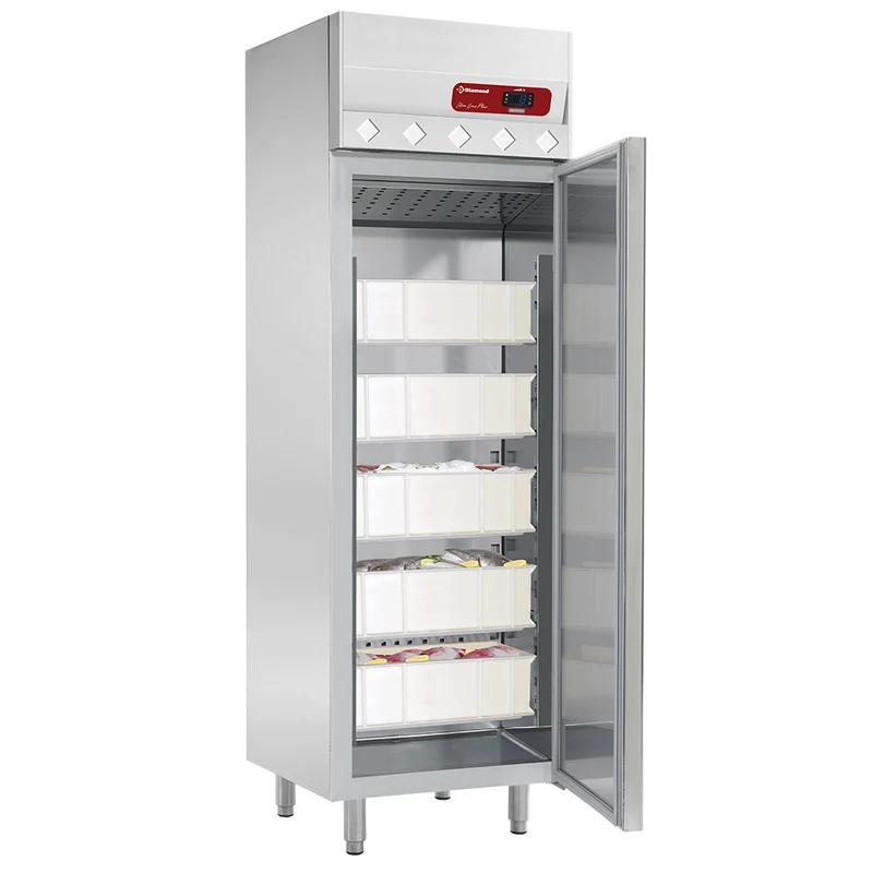 Profi Fischkühlschrank 400 L , CNS , inkl. 5 Fischbehälter, IDS40-R6