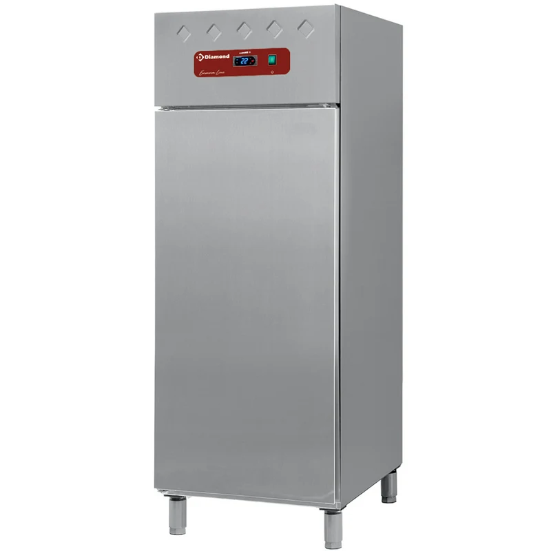 Profi Tiefkühlschrank Edelstahl , 1-türig für EN 600x400 Bleche, Umluft, IB70/PC-R2