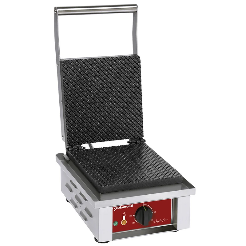 Profi Hörncheneisen für Eiswaffeln , Gusseisen-Backplatte , 1,6 kW, GFC-1N
