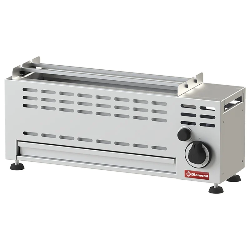 Profi Gas-Lavasteingrill 7 kW , Tischgerät, 70 cm, GBG1-7