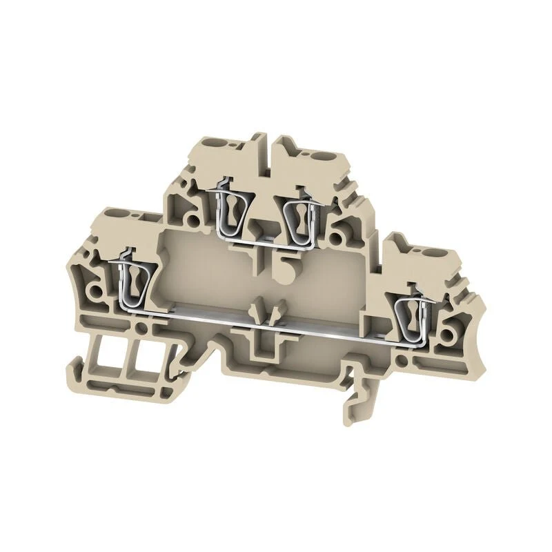 Weidmuller 1674300000 ZDK 2.5 Feed-Through Terminal, 2.5mm² 500V 20A, Beige