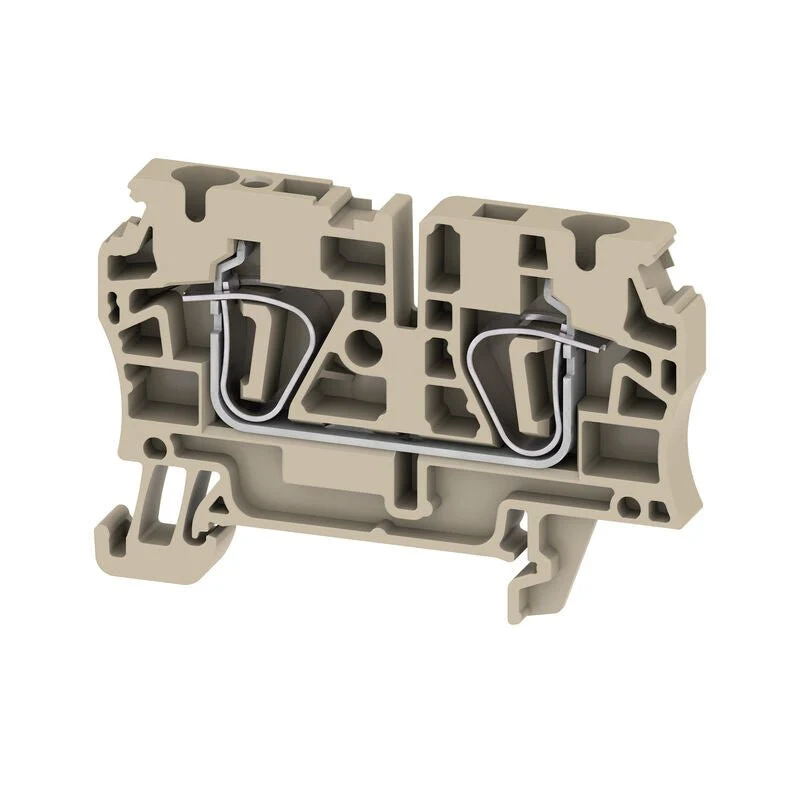 Weidmuller 1632050000 ZDU 4 Feed-Through Terminal, 4mm² 800V 32A, Dark Beige