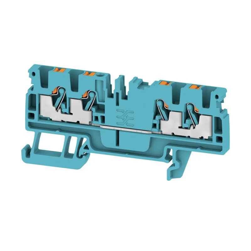 Weidmuller 1521700000 Feed-Through Terminal, PUSH IN, 2.5mm² 800V 24A, Blue