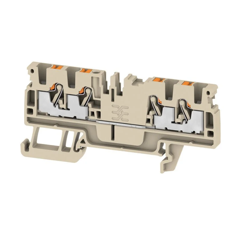 Weidmuller 1521690000 A4C 2.5 Feed-Through Terminal, PUSH IN, 2.5mm² 800V 24A
