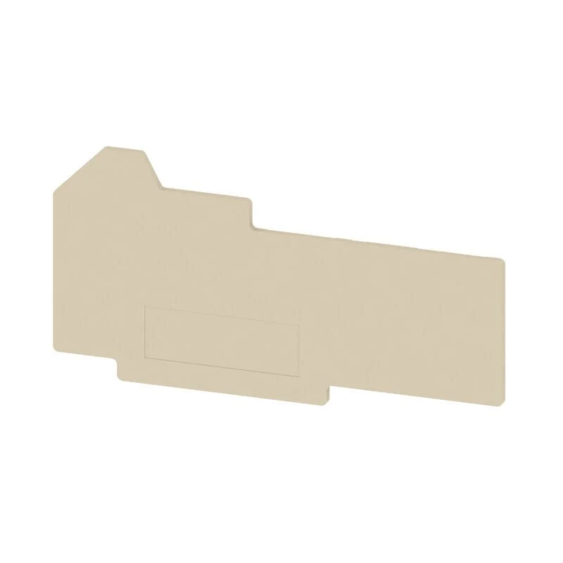 Weidmuller 1107780000 WAP WT4/4AN/2 End Plate for Terminals, Dark Beige, H-81.45