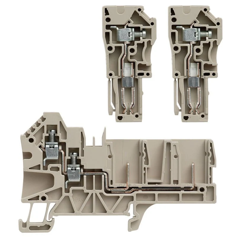 Weidmuller 1107680000 WT4 4AN/2 Feed-Through Terminal, Dark Beige