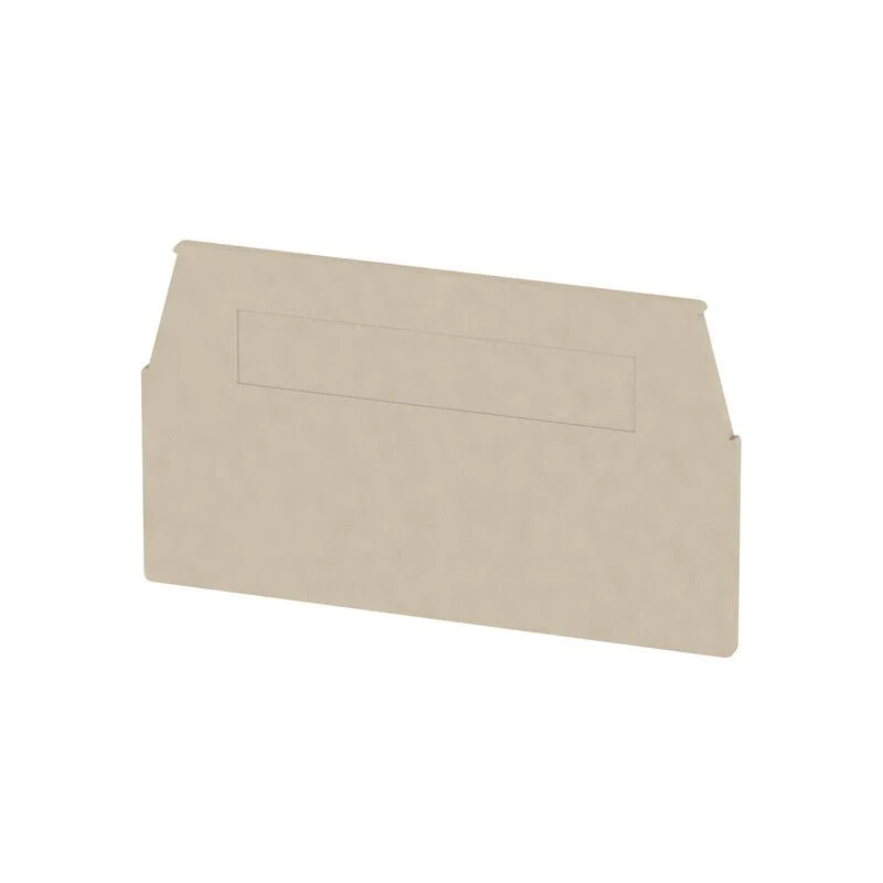 Weidmuller 1074600000 WTR2.5/ZZ End Plate for Terminals, Dark Beige, H-60.3mm, W