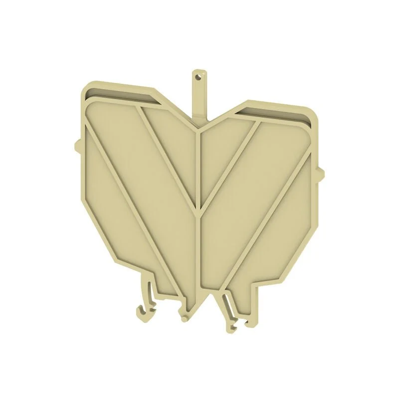 Weidmuller 0485760000 HP 3 ADP3 End and Partition Plate for Terminals, Beige, H-