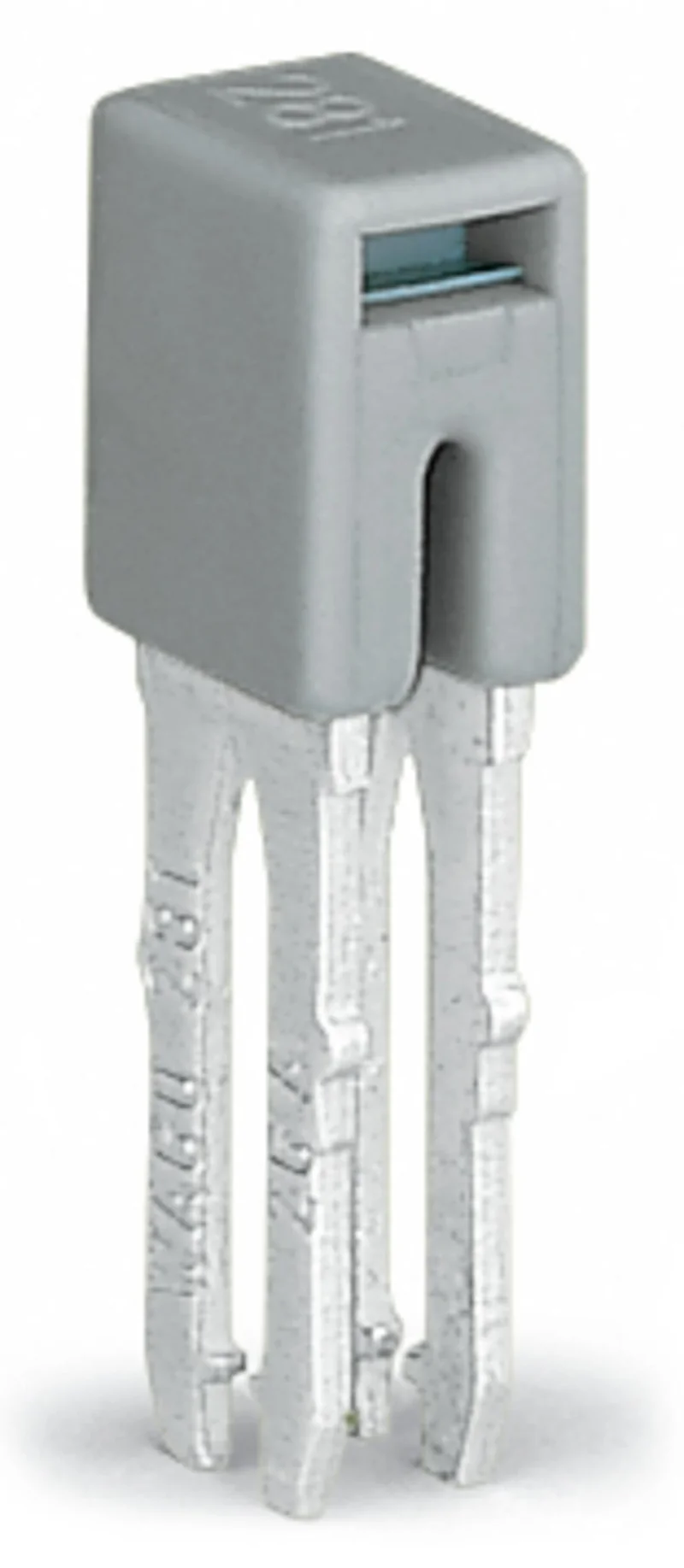 WAGO 281-402 Insulated Jumper 2-Way Gray 32 A for 281 Series