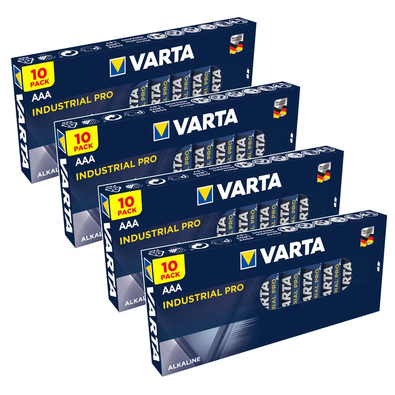 40x R-03 LR03 AAA Alkalibatterie Varta Industrial 4003