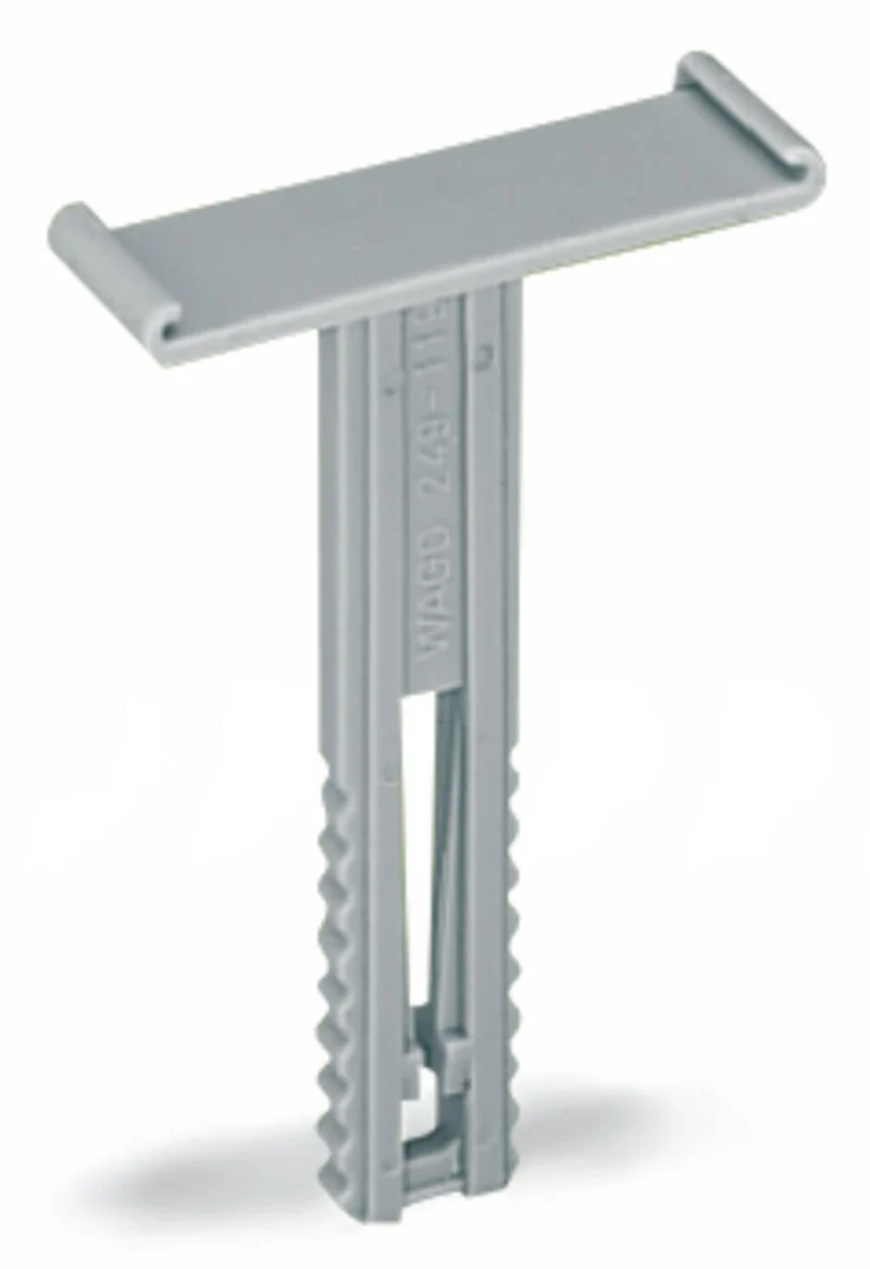 WAGO 249-119 Group Marker Carrier Gray 10 mm Snap-On Pack of 50