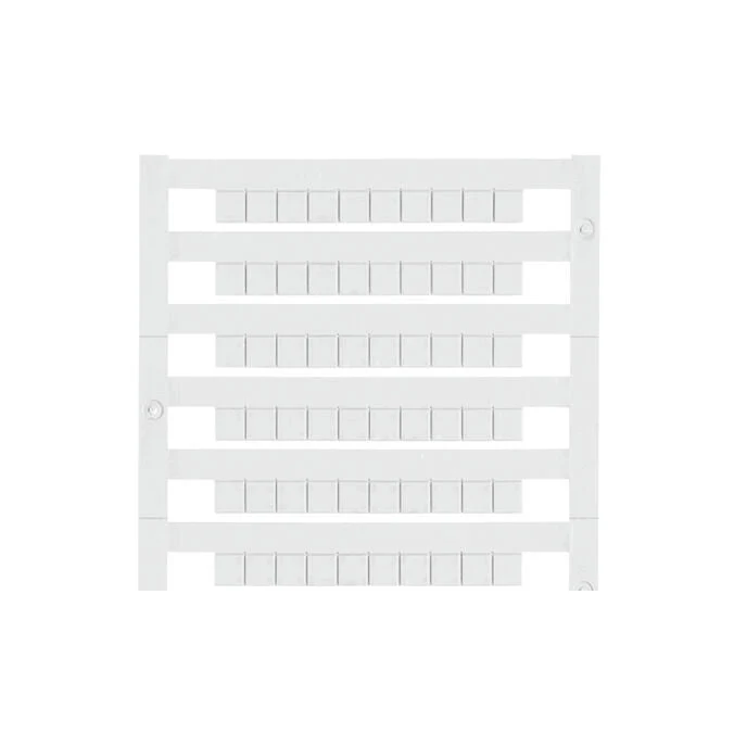 Weidmuller 1609801044 DEK 5/5 MC NE WS Terminal Marker, 5x5mm, White - set of 10
