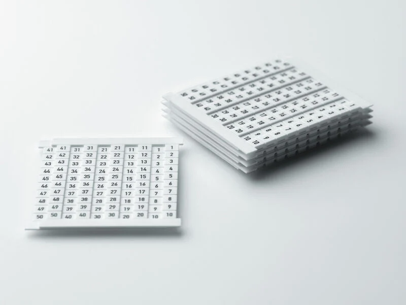 Weidmuller 0523060011 DEK 5 FWZ 11-20 Dekafix, Terminal Marker, 5x5mm, White