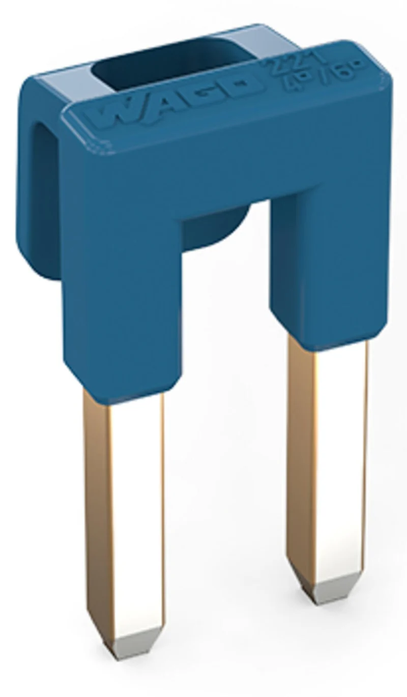 WAGO 221-941/000-006 Conductor Entry Jumper 2-Way 41 A 400 V Blue