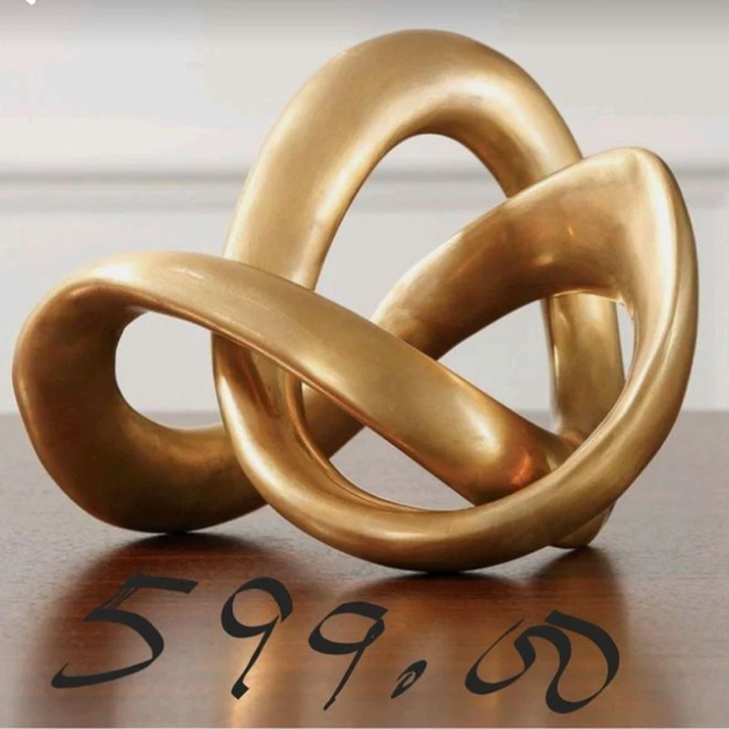 Abstrakte dekorative Knoten-Skulptur