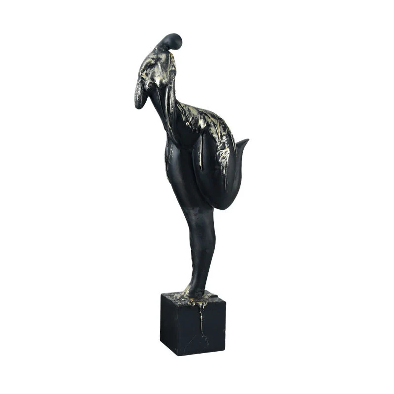Abstrakte dekorative Flamingo-Skulptur